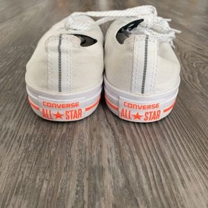 Converse - white with neon trim